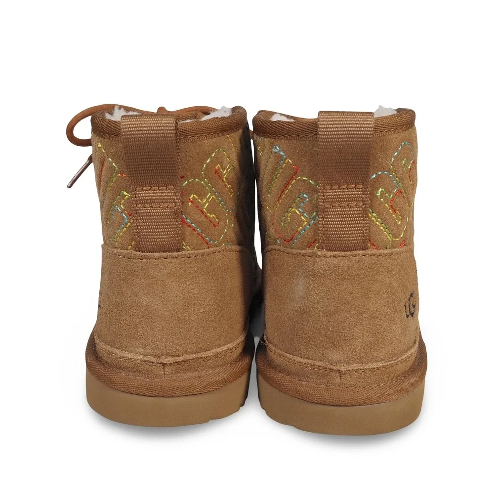 UGG Neumel II Graphic Stitch Chukka‎ Boots Youth 6 Women 7 Brown 1116170